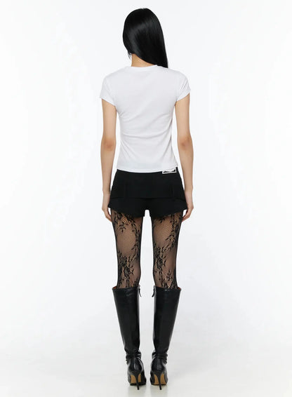 Belt Detail Micro Shorts IL509