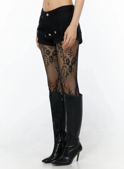 Belt Detail Micro Shorts IL509