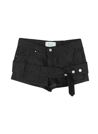 Belt Detail Micro Shorts IL509