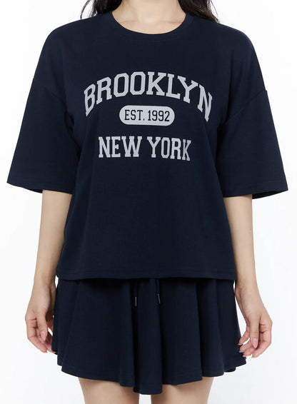 Brooklyn Grahic Tee & Mini Skort Set IU525