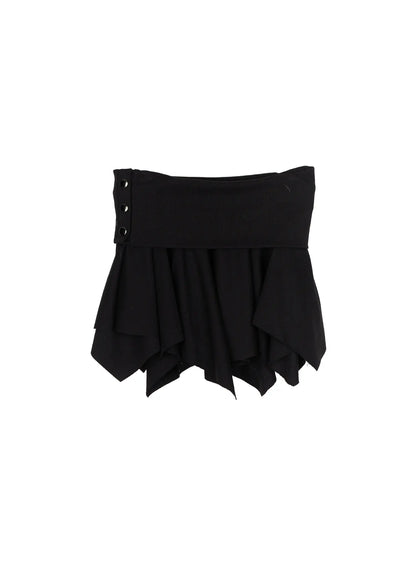 Button Flare Mini Skirt CU524