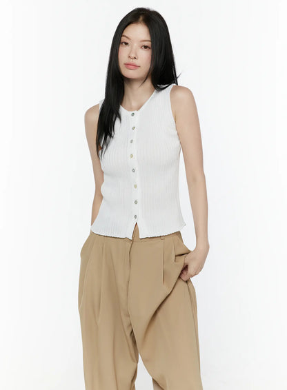 Button-Up Tank Top IL506