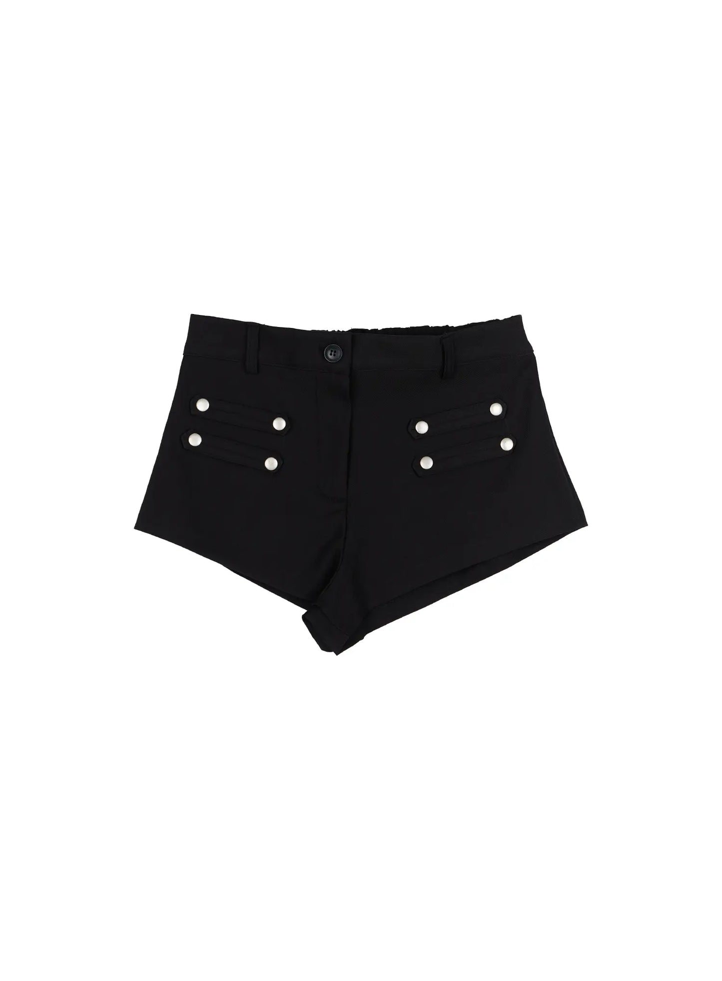 Buttoned Military High Waist Shorts CL502