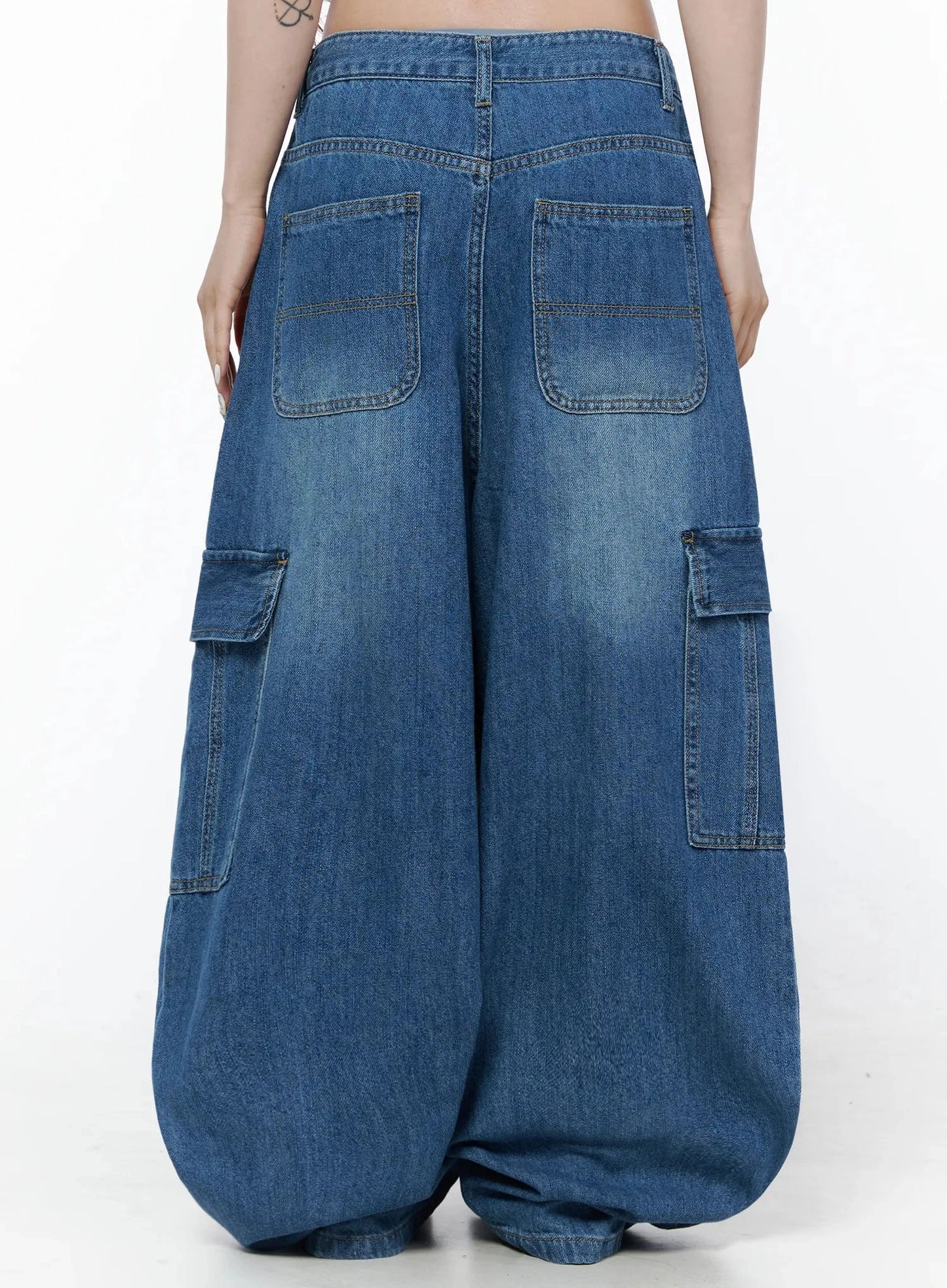 Carla Wide Cargo Jeans IL506