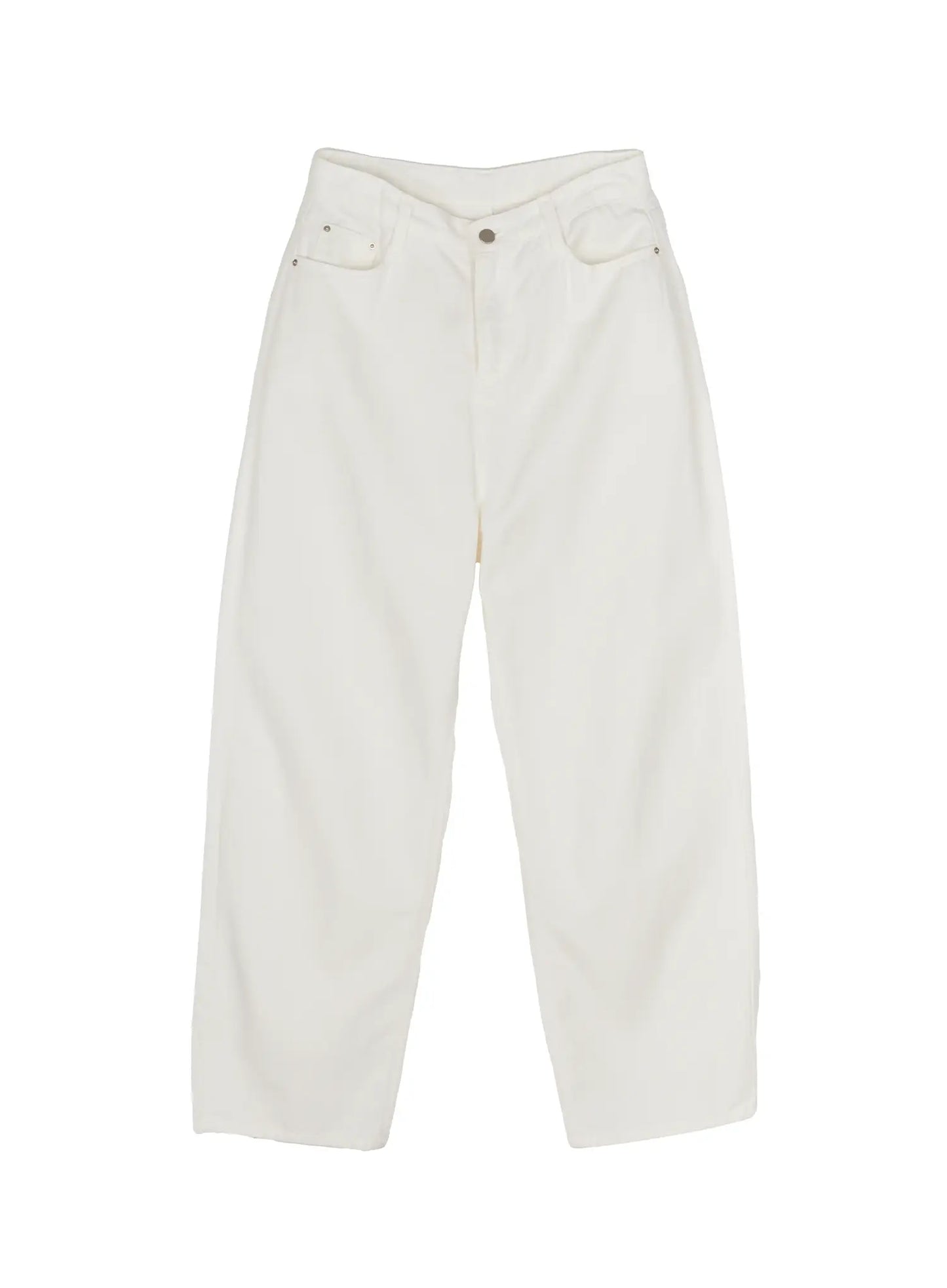 Casual Low-Rise Wide Leg Cotton Pants IL506