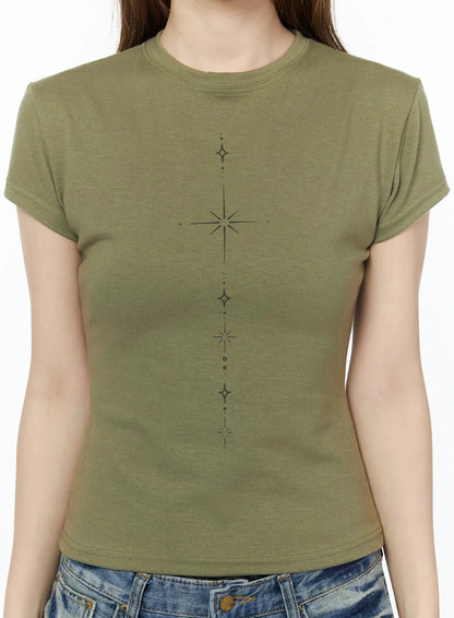 Chakra Graphic Slim Tee IL502