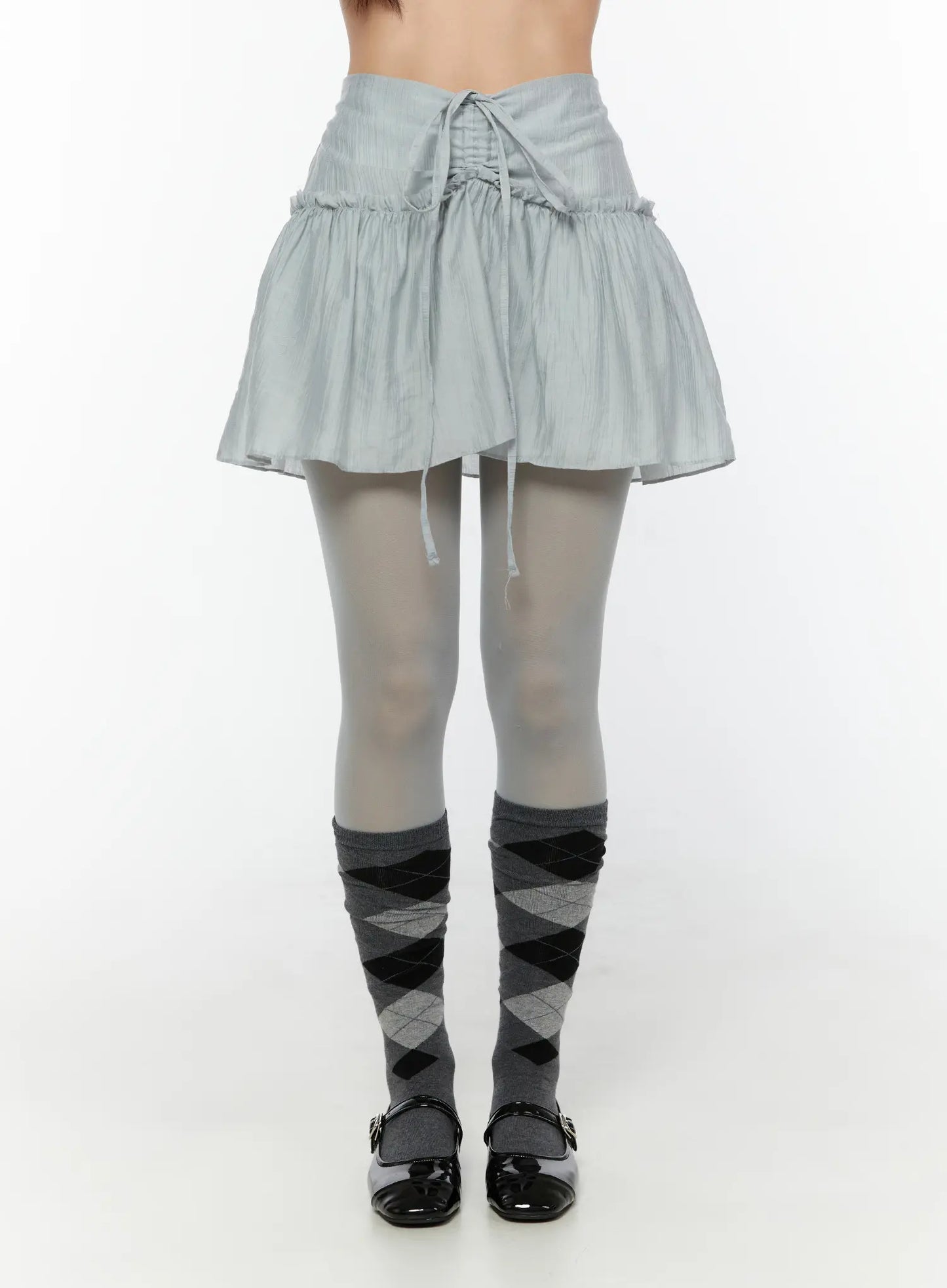 Chiffon Flare Mini Skirt CU526