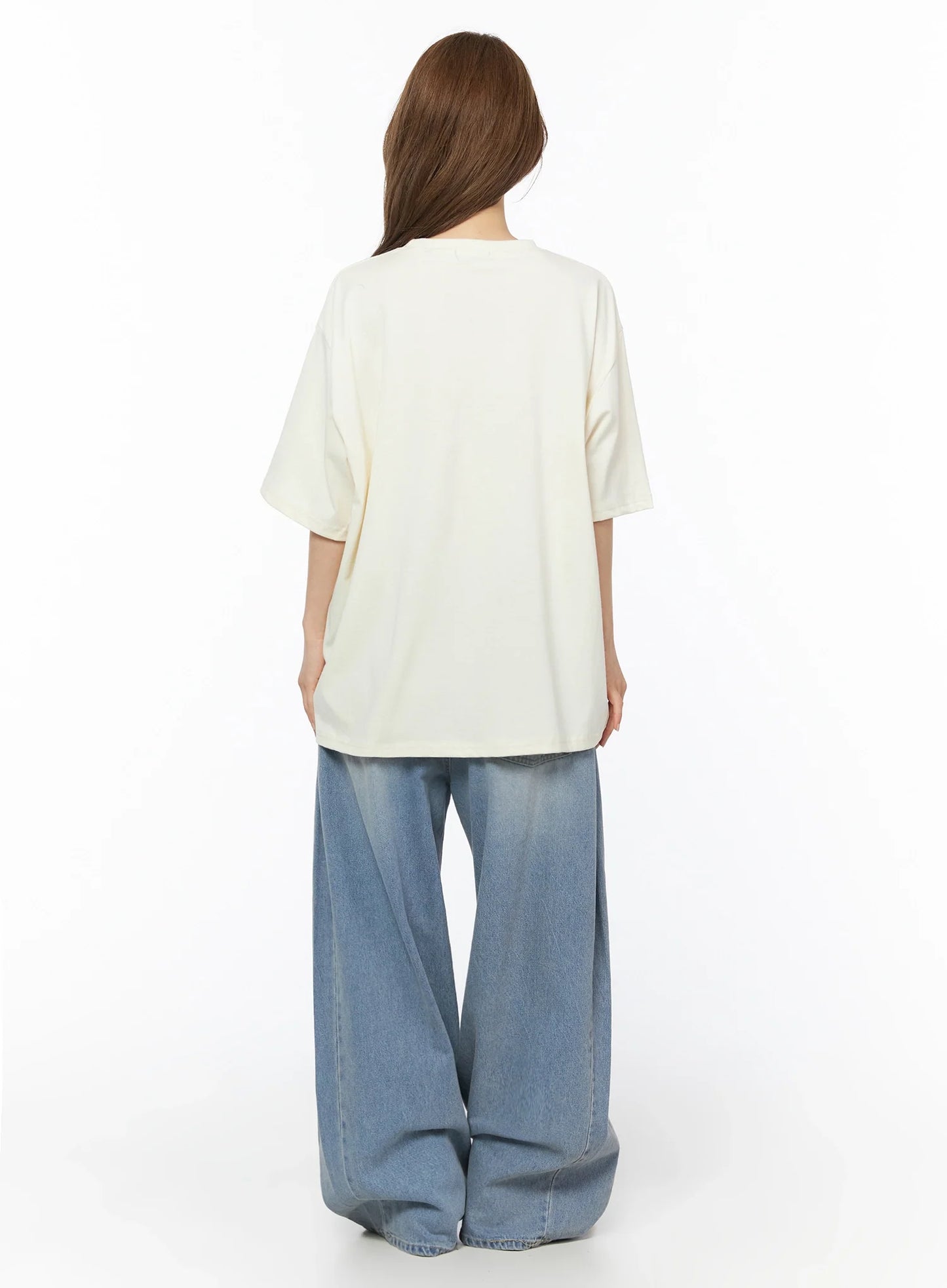 Coleen Side Pleat Baggy Jeans IL502