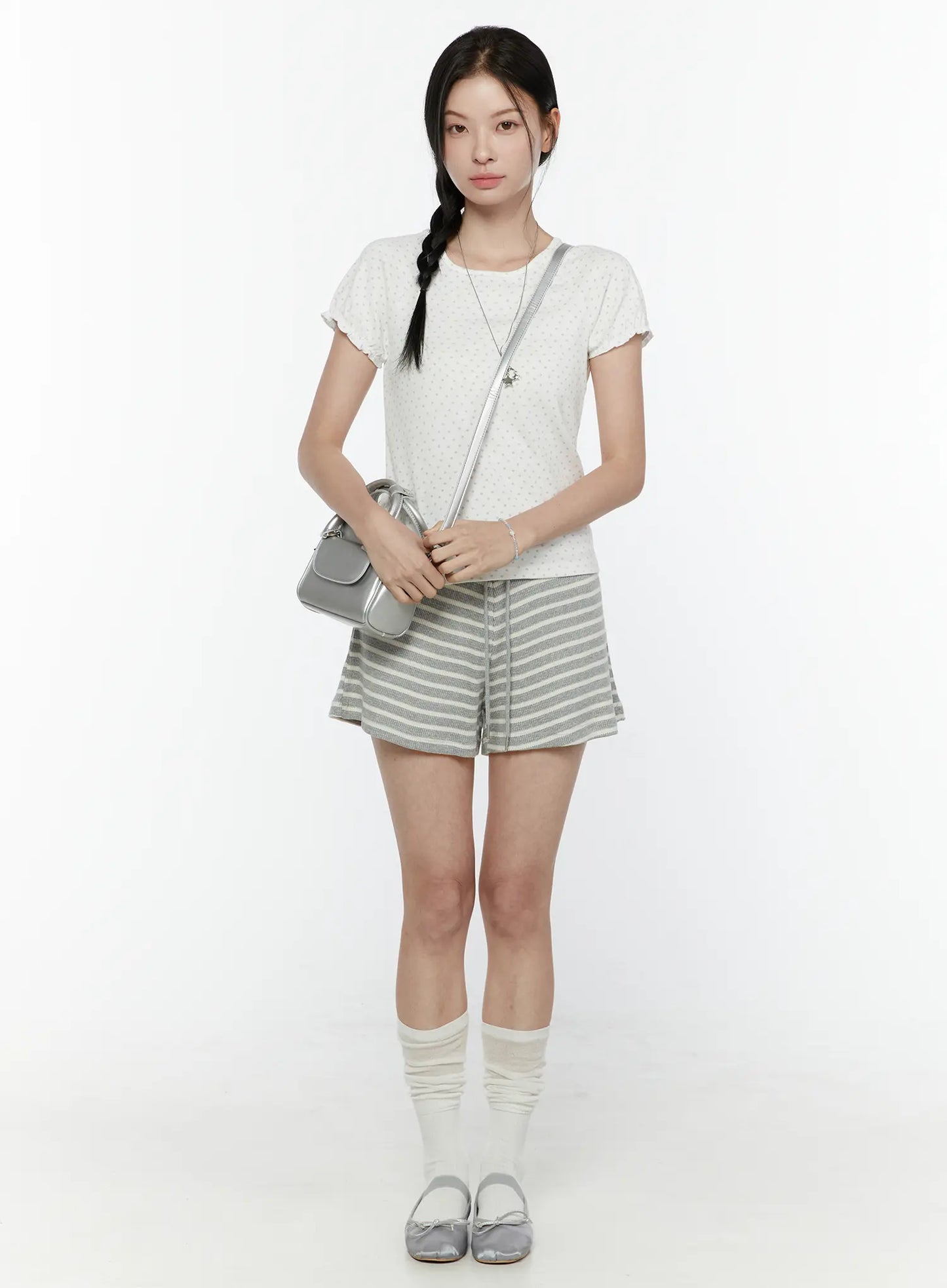 Colette Striped Banding Shorts IL506