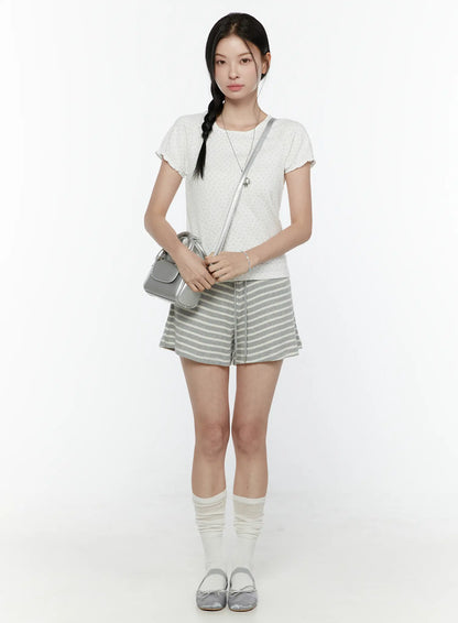 Colette Striped Banding Shorts IL506